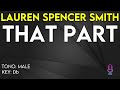 Lauren Spencer Smith - That Part - Karaoke Instrumental - Male