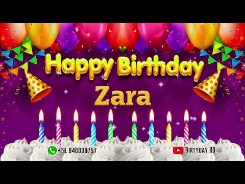 Zara Happy birthday To You - Happy Birthday song name Zara 🎁