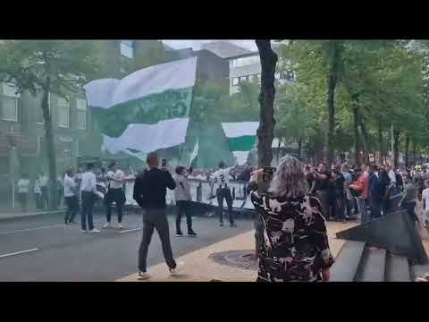 FC Groningen corteo this afternoon ahead of their match against Willem II 👏🏻🇳🇱 please subscribe