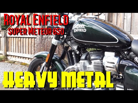 Royal Enfield Super Meteor 650, Built like a tank! in depth close up walk around/overview!