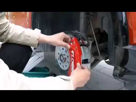 How to install aluminum car brake caliper cover