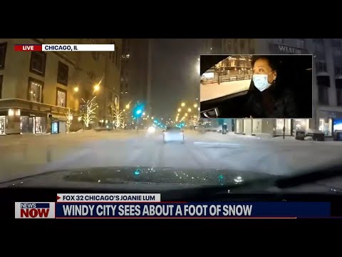Almost a FOOT of Snow: Winter storm wreaking havoc across Chicago area