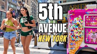 Here's what happens on FIFTH AVENUE at noon [FULL TOUR 4K] 🇺🇸 - NEW YORK CITY
