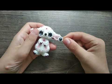 Корзинки для бусин. Ушан из бисера амигуруми. Мастер класс.