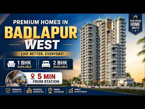 Tharwani Vedant Nakshatra | 1 & 2 BHK Flat in Badlapur — video
