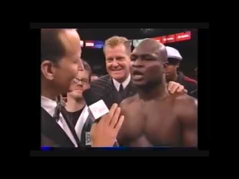 James Tony Crazy interview after defeating Evander Holyfield Speech