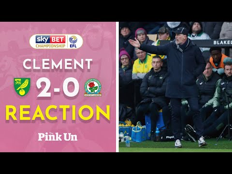 Philippe Clement Reaction | Norwich City 2-0 Blackburn Rovers | The Pink Un