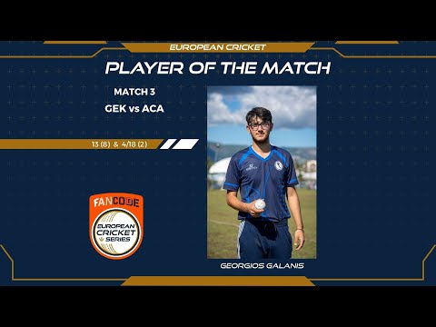 MOM: G.Galanis - GEK vs ACA | Highlights | FanCode ECS Greece Day 2 | Greece 2021