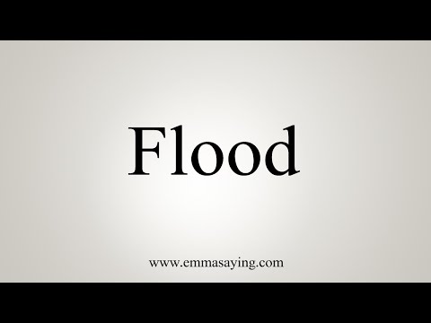 Part of a video titled How To Say Flood - YouTube