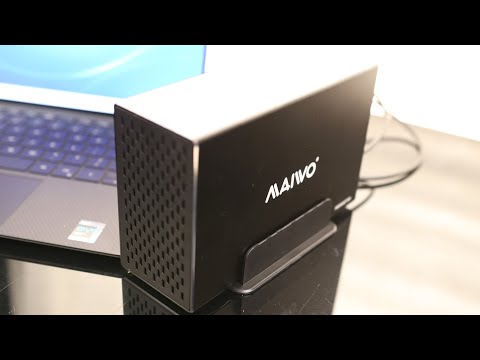 Dual Bay Hard Drive RAID Enclosure for 2.5 3.5 inch SATA HDD, USB3.1 GEN2 10Gbps Speed, 36TB