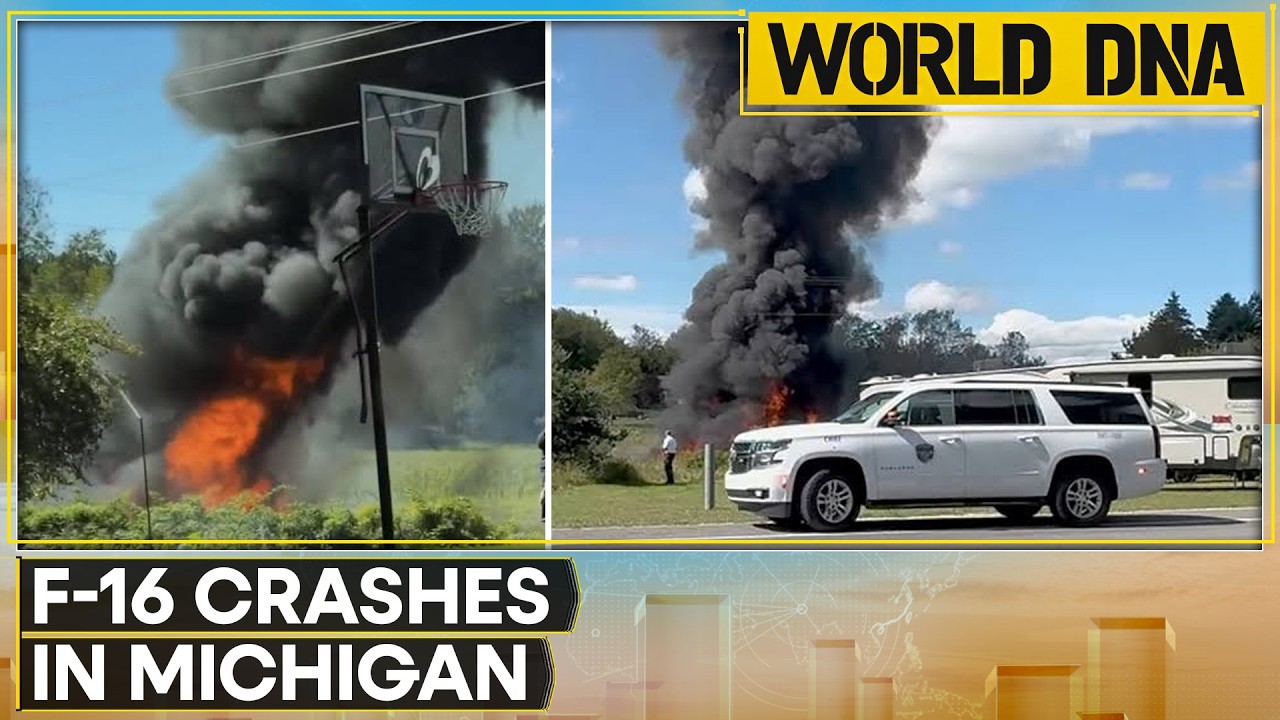 US F-16 Fighter Jet Crashes In Michigan, Investigation Underway | WION World DNA