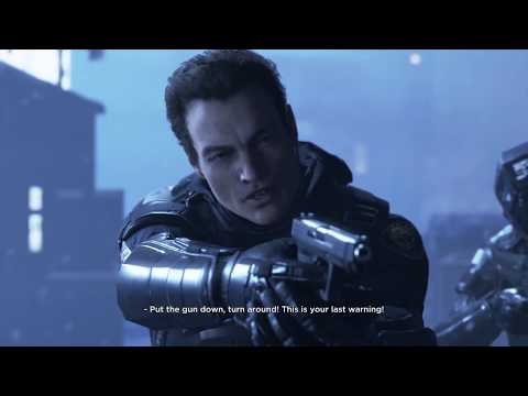 Detroit - Connor kills Captain Allen + Crew & spares North