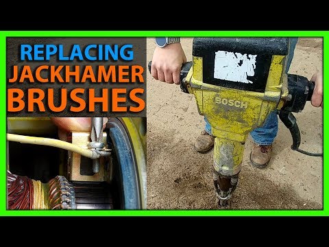 How To Replace The Brushes on a Jackhammer - Bosch 11304 Brute Breaker Fix