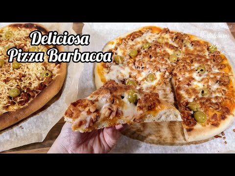 Cómo Hacer PIZZA BARBACOA FÁCIL Con MASA CASERA!