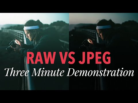 Raw vs Jpeg - A Simple 3 Minute Practical Demonstration (You May Not Want RAW)