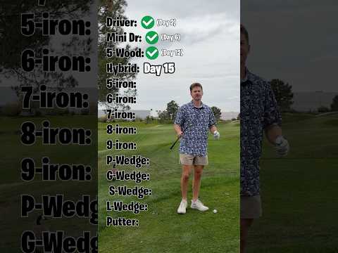 Can I Shoot EVEN PAR With Only My Hybrid?? (Day 15 ⛳️)