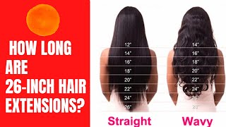 #26incheshairrextensions How Long are 26 inch Hair Extensions