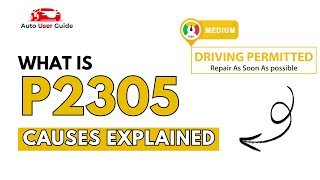 OBD Code p2305 Guide to Repair