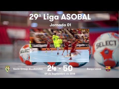 LIGA ASOBAL J01: Secin Group Alcobendas - Barça Lassa 24-50
