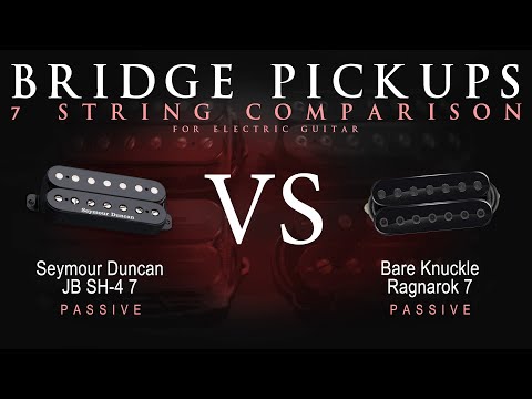 Seymour Duncan JB 7 SH-4 7 vs Bare Knuckle RAGNAROK 7 - 7 String Bridge Guitar Pickup Comparison