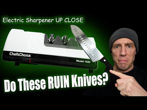Do Electric Knife Sharpeners Actually Work?  With ULTRA CLOSE UPS