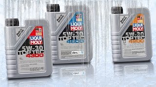 Olej 5W30 Test Zimna -30°C Liqui Moly top tec 4300, top tec 4600,  top tec 4200 long life III