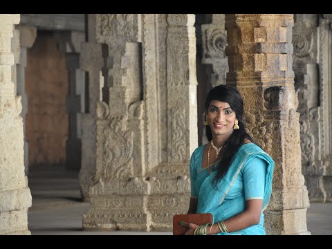 Mallu crossdressor in Saree roaming in a Temple and Beach
