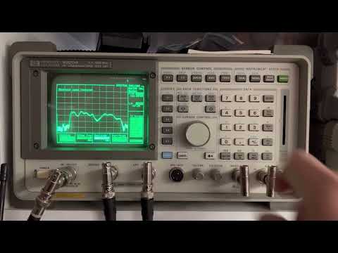 EA3HWU HP8920A Video 2 verificar un filtro mediante inyección de señal y seguimiento.