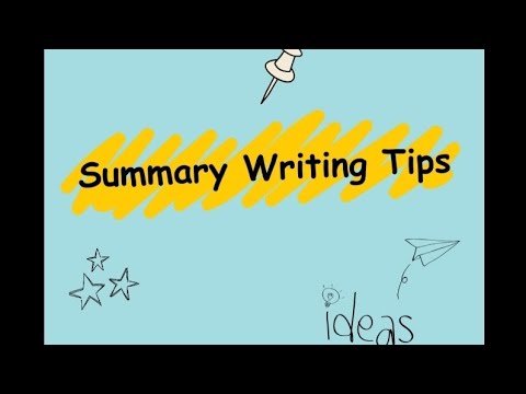 Tips For Summary Writing (Part 1)