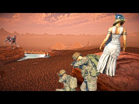 Humanity's Hard Battle Against  Monsters ARMY in Underwater  - Epic Battle Simulator 2 - UEBS 2