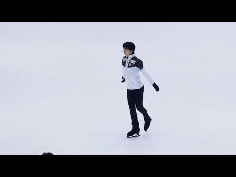 2018.11.01 GP Helsinki Yuzuru Hanyu practice end 4K