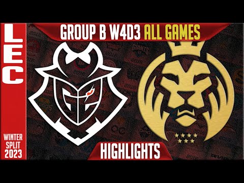 MAD vs G2 Highlights ALL GAMES | LEC Winter 2023 Group B W4D3 | MAD Lions vs G2 Esports
