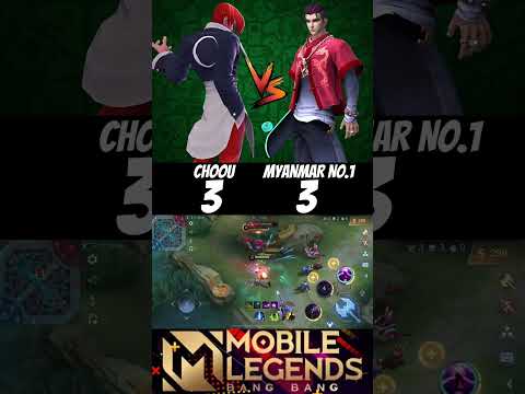 Choou vs Myanmar no.1 chou 🔥 (1v1) who will win 🔥 #choou #chou #mlbb #shorts