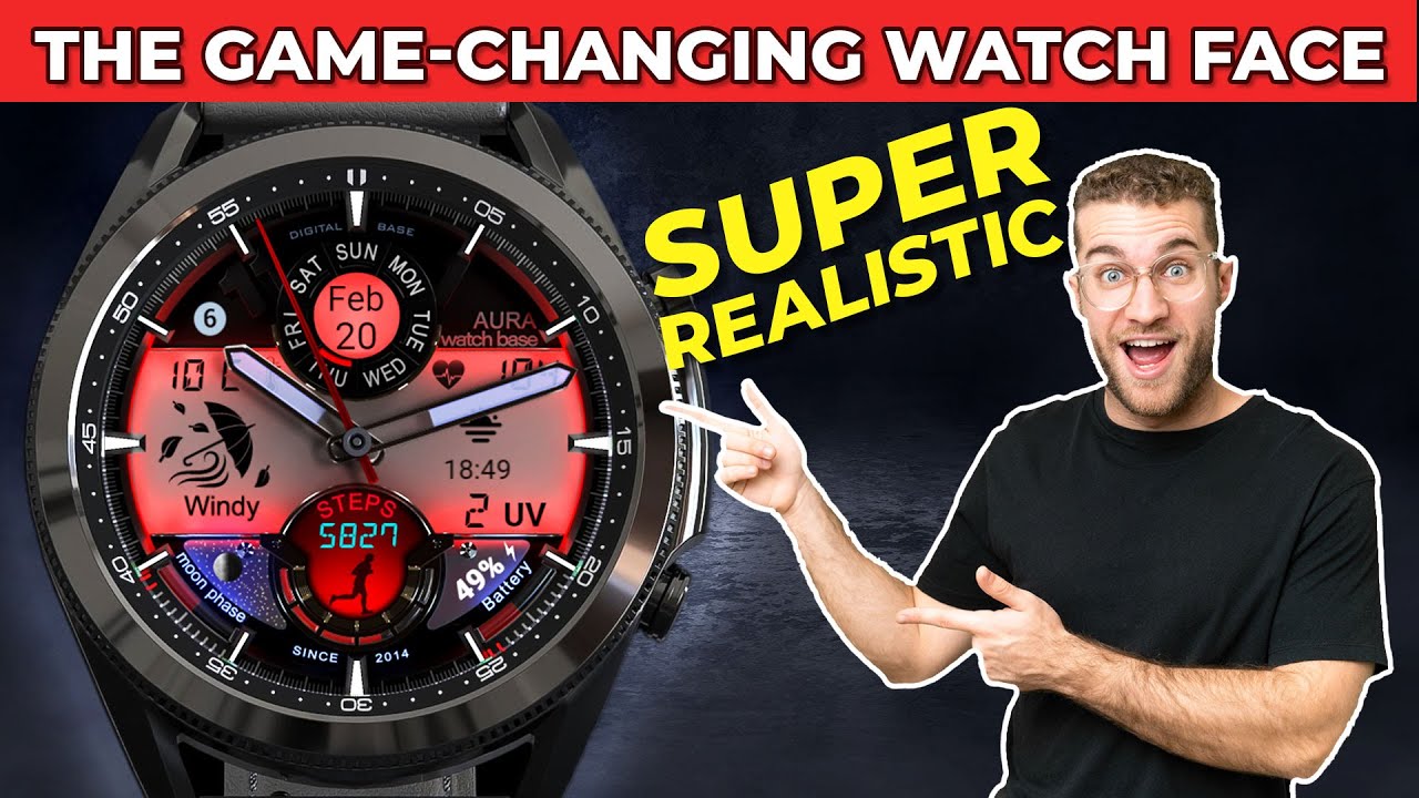 🚀 DON'T MISS This Unique Super Realistic Watch Face For Your Smart Watch (Wear OS 5+)