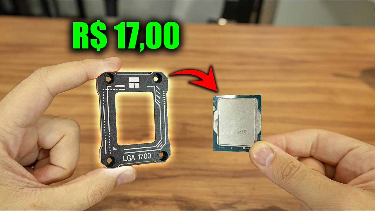 ESSA PEÇA DE 17 REAIS É PRA BAIXAR A TEMPERATURA DO PROCESSADOR, SEI NÃO...