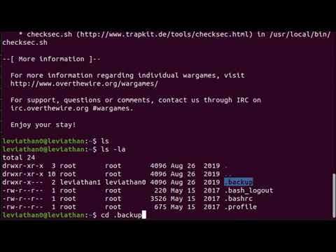 OverTheWire Leviathan Level 0