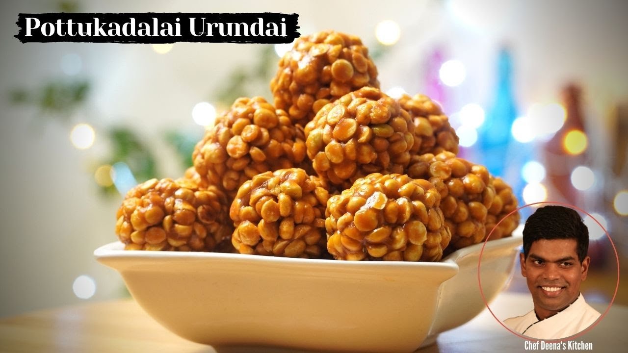 PottuKadalai Urundai Recipe in Tamil | Homemade Healthy Snacks | CDK #382 | Chef Deena's Kitchen