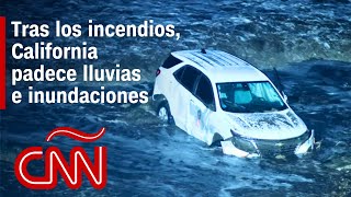 Las primeras imágenes de las fuertes lluvias e inundaciones en California