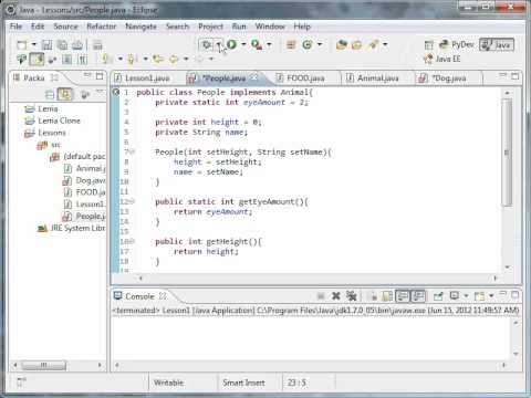 Java Tutorial 22 Interfaces Part 2
