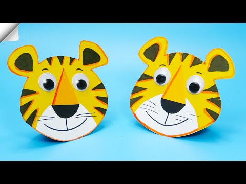 Symbol 2022 tiger Moving paper tiger Easy paper crafts ideas