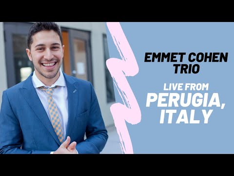 Emmet Cohen Trio Live at Umbria Jazz in Perugia Italy!