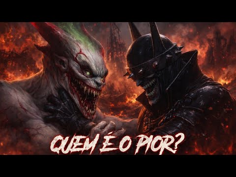 Qual vilão te faria perder o sono? O Coringa Absoluto ou o Batman Que Ri?