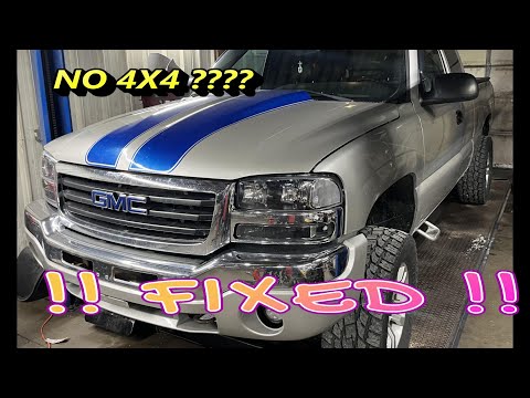 GMC Sierra NO 4x4 4-Wheel Drive, Transfer Case Wiring Problem SOLVED !!!