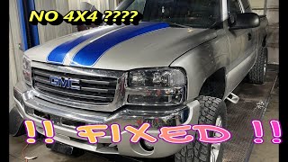 GMC Sierra NO 4x4 4-Wheel Drive, Transfer Case Wiring Problem SOLVED !!!