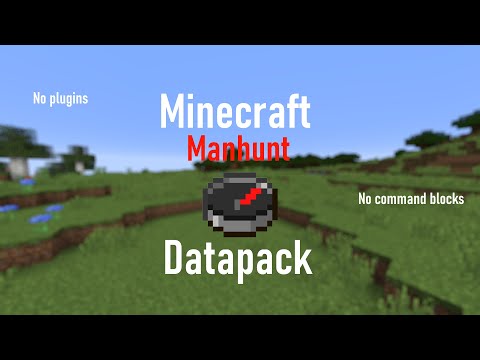 Minecraft Manhunt Datapack 1.16.4! (Tracks runner's nether portal, Gives compass when you die)