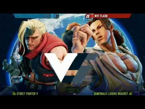 Street Fighter 5 Tournament: Summer Jam X Semis - LI Joe (Nash) v NVT Flash (Vega)