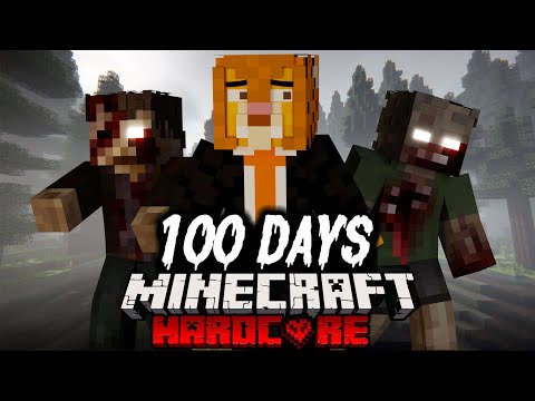 I Spent 100 Days in CURSED WALKING in Hardcore Minecraft