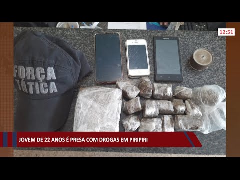 Jovem de 22 anos é presa com drogas em Piripiri 17 06 2021