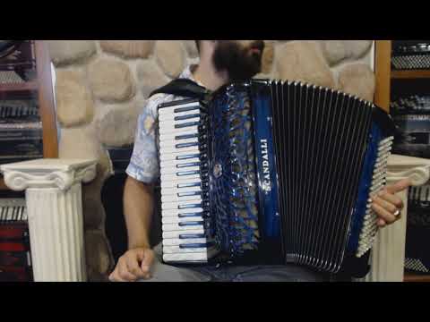 SCANAIRIIIHBL - Blue Shadow Scandalli Air III Piano Accordion LMMH 37 120 $7999