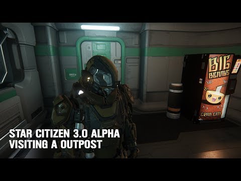 Star Citizen 3.0 alpha PTU! , visiting a outpost, and dying due to bugs and horrible lag :/